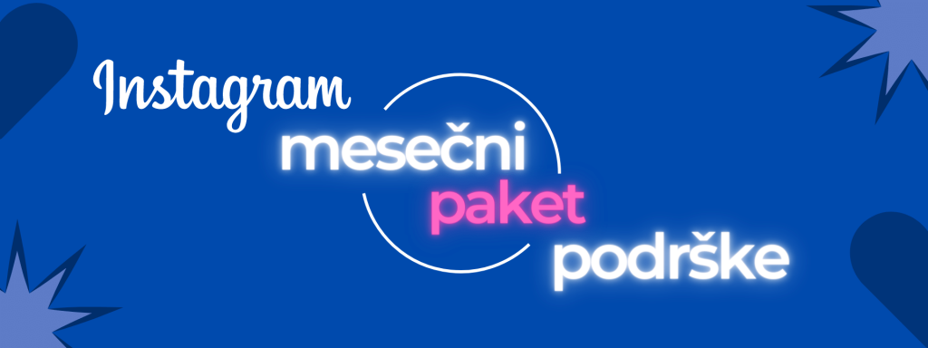 instagram mesecni paket podrske